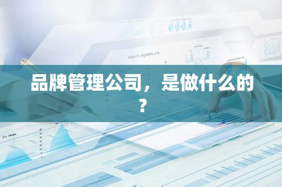 品牌管理公司,是做什么的?